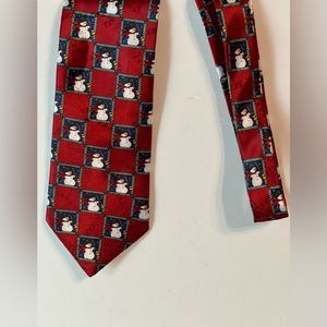 Vintage Hallmark Christmas Snowman Tie